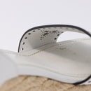LOUIS VUITTON Star Board Line Sandals Leather White LV Auth 202318M-33