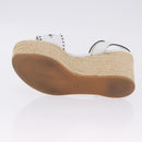 LOUIS VUITTON Star Board Line Sandals Leather White LV Auth 202318M-8