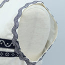 LOUIS VUITTON Sleeveless Top Cotton White Blue LV Auth 202320M-11