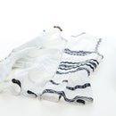 LOUIS VUITTON Sleeveless Top Cotton White Blue LV Auth 202320M-14