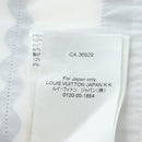 LOUIS VUITTON Sleeveless Top Cotton White Blue LV Auth 202320M-19