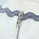 LOUIS VUITTON Sleeveless Top Cotton White Blue LV Auth 202320M-5