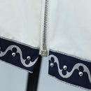 LOUIS VUITTON Sleeveless Top Cotton White Blue LV Auth 202320M-7