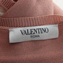 VALENTINO Short-sleeved Top Rayon Pink White Auth 202323M-11