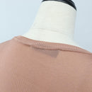 VALENTINO Short-sleeved Top Rayon Pink White Auth 202323M-7