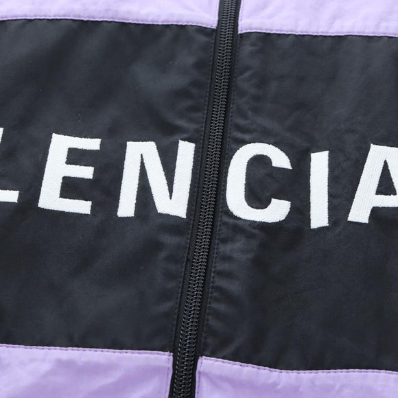 BALENCIAGA Track Jacket Cotton Purple Black Auth 202324M
