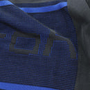 LOUIS VUITTON Jacquard Cycling Tops cotton ""L"" Blue Black LV Auth 202325M-11
