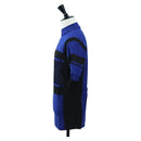 LOUIS VUITTON Jacquard Cycling Tops cotton ""L"" Blue Black LV Auth 202325M-3