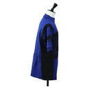 LOUIS VUITTON Jacquard Cycling Tops cotton ""L"" Blue Black LV Auth 202325M-4