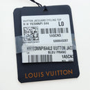 LOUIS VUITTON Jacquard Cycling Tops cotton ""L"" Blue Black LV Auth 202325M-6