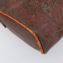 ETRO Shoulder Bag PVC Canvas Brown Bordeaux Auth 202326V-15