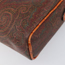 ETRO Shoulder Bag PVC Canvas Brown Bordeaux Auth 202326V-16