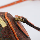 ETRO Shoulder Bag PVC Canvas Brown Bordeaux Auth 202326V-10