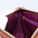 ETRO Shoulder Bag PVC Canvas Brown Bordeaux Auth 202326V-20