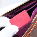 ETRO Shoulder Bag PVC Canvas Brown Bordeaux Auth 202326V-12