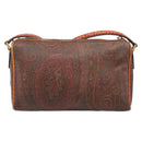 ETRO Shoulder Bag PVC Canvas Brown Bordeaux Auth 202326V-2