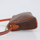 ETRO Shoulder Bag PVC Canvas Brown Bordeaux Auth 202326V-4