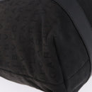 BVLGARI Logo Mania Tote Bag Canvas Black Silver Auth 202329-9