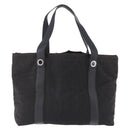 BVLGARI Logo Mania Tote Bag Canvas Black Silver Auth 202329-2