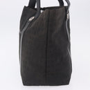 BVLGARI Logo Mania Tote Bag Canvas Black Silver Auth 202329-3