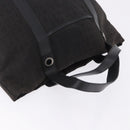 BVLGARI Logo Mania Tote Bag Canvas Black Silver Auth 202329-6