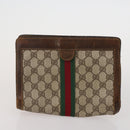 GUCCI GG Canvas Supreme Sherry Line Waist Clutch Tote 3 Set Beige Auth 202333-11
