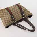 GUCCI GG Canvas Supreme Sherry Line Waist Clutch Tote 3 Set Beige Auth 202333-5