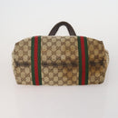 GUCCI GG Canvas Supreme Sherry Line Waist Clutch Tote 3 Set Beige Auth 202333-7
