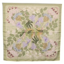 HERMES Scarf Silk Green Auth 202418-1