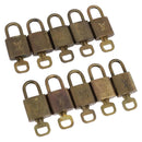 LOUIS VUITTON Padlock 10 Set Padlock metal Gold LV Auth 202429-1