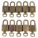 LOUIS VUITTON Padlock 10 Set Padlock metal Gold LV Auth 202429-2