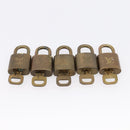 LOUIS VUITTON Padlock 10 Set Padlock metal Gold LV Auth 202429-4
