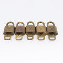 LOUIS VUITTON Padlock 10 Set Padlock metal Gold LV Auth 202429-6