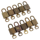 LOUIS VUITTON Padlock 10 Set Padlock metal Gold LV Auth 202430-1