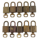 LOUIS VUITTON Padlock 10 Set Padlock metal Gold LV Auth 202430-2
