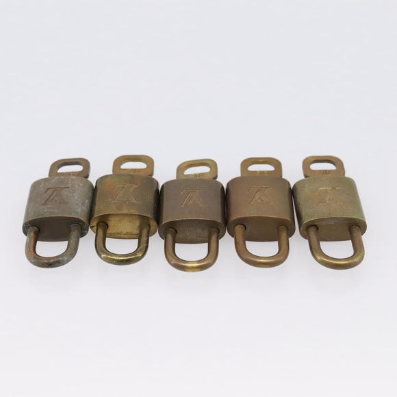 LOUIS VUITTON Padlock 10 Set Padlock metal Gold LV Auth 202430