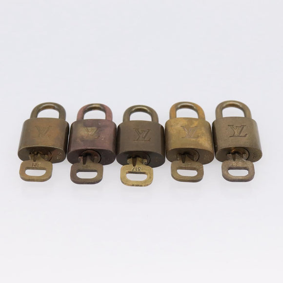LOUIS VUITTON Padlock 10 Set Padlock metal Gold LV Auth 202430
