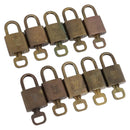 LOUIS VUITTON Padlock 10 Set Padlock metal Gold LV Auth 202431-1