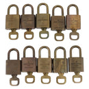 LOUIS VUITTON Padlock 10 Set Padlock metal Gold LV Auth 202431-3
