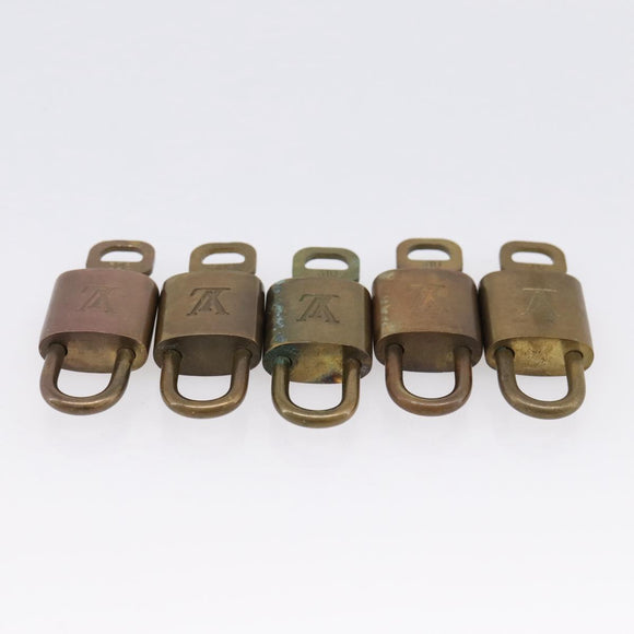 LOUIS VUITTON Padlock 10 Set Padlock metal Gold LV Auth 202431