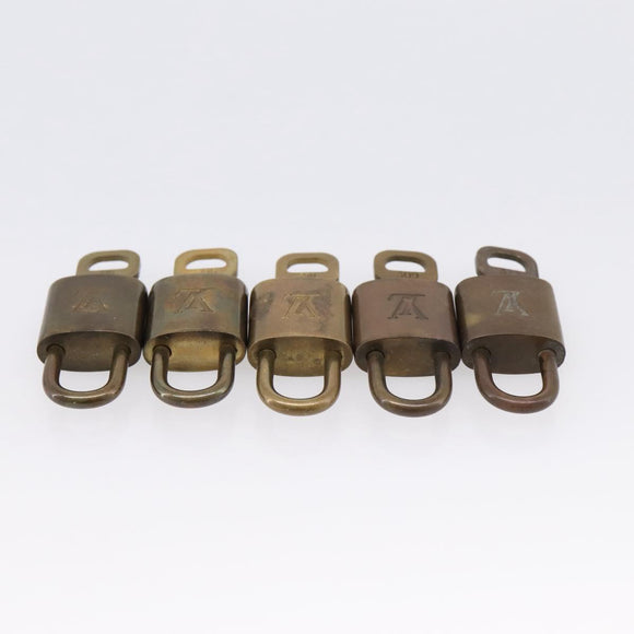 LOUIS VUITTON Padlock 10 Set Padlock metal Gold LV Auth 202431