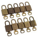 LOUIS VUITTON Padlock 10 Set Padlock metal Gold LV Auth 202432-1