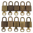 LOUIS VUITTON Padlock 10 Set Padlock metal Gold LV Auth 202432-2