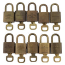 LOUIS VUITTON Padlock 10 Set Padlock metal Gold LV Auth 202432-3