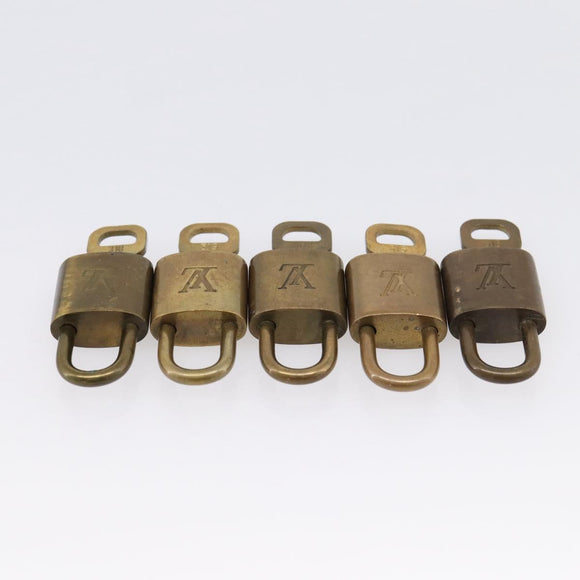 LOUIS VUITTON Padlock 10 Set Padlock metal Gold LV Auth 202432