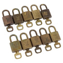 LOUIS VUITTON Padlock 10 Set Padlock metal Gold LV Auth 202434-1