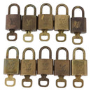 LOUIS VUITTON Padlock 10 Set Padlock metal Gold LV Auth 202434-2