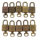 LOUIS VUITTON Padlock 10 Set Padlock metal Gold LV Auth 202434-3