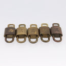 LOUIS VUITTON Padlock 10 Set Padlock metal Gold LV Auth 202434-5
