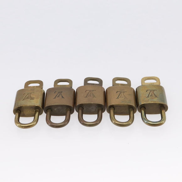LOUIS VUITTON Padlock 10 Set Padlock metal Gold LV Auth 202434